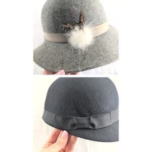 Target Cloche Hat 100%Wool Hat || Geo BollmanCo Doeskin Felt 100%Wool Hat SZ S/M